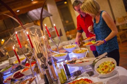 Le restaurant sous forme de buffet